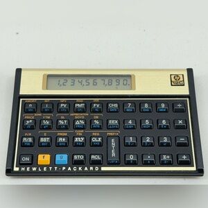 Hewlett-Packard HP 12C Financial Calculator w/ Case